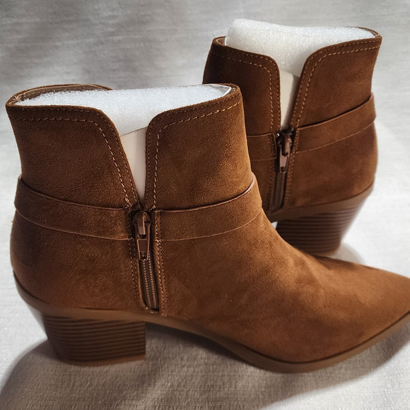 ankle boots size 8.5 brown unknown brand - Picture 5 of 6